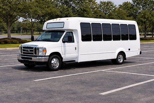 20-passenger minibus available for charter in Cannon, MI