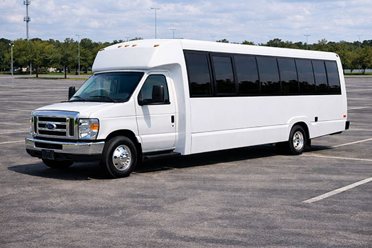 25-passenger minibus available for charter in Cannon, MI